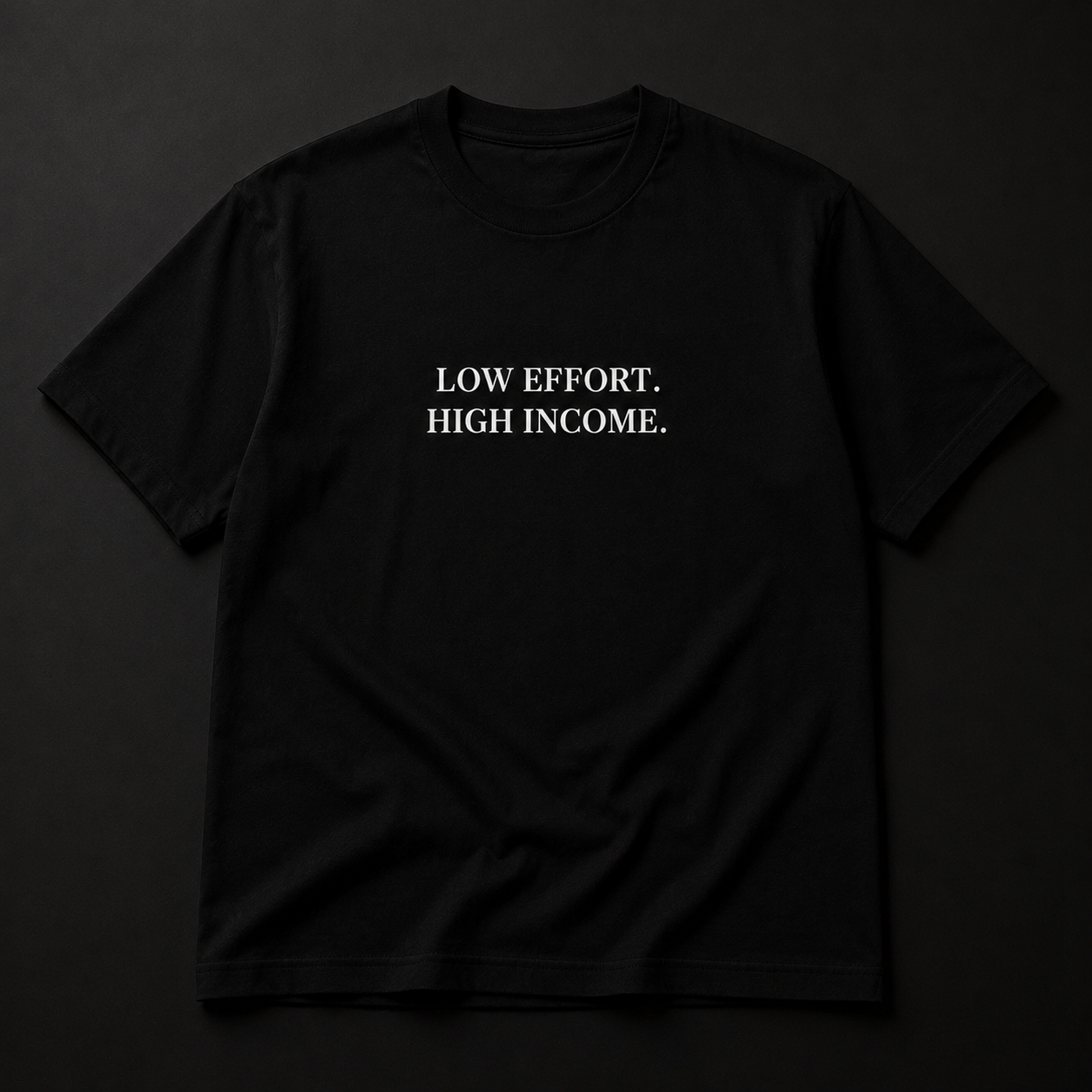 SIGNATURE TEE  -  BLACK